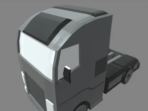 Low Poly Truck 03 3D Model