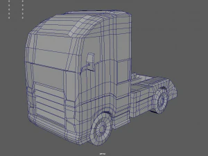 Low Poly Truck 03 3D Model
