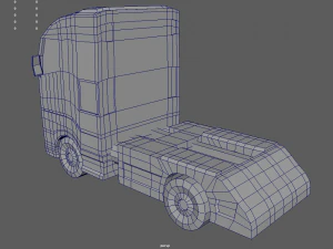 Low Poly Truck 03 3D Model