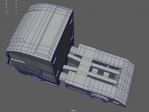 Low Poly Truck 03 3D Model