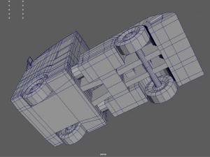 Low Poly Truck 03 3D Model