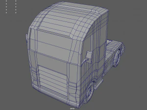 Low Poly Truck 03 3D Model