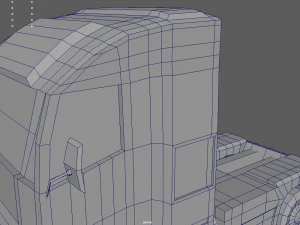 Low Poly Truck 03 3D Model