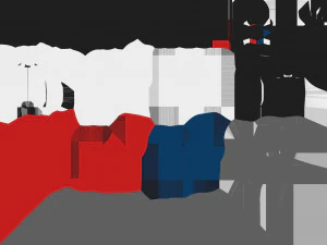 Low Poly Police Car 01 3D Model