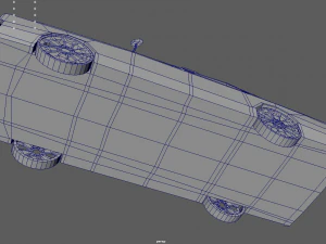 Low Poly Police Car 01 3D Model