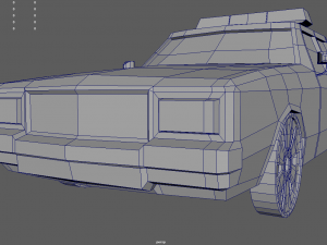 Low Poly Police Car 01 Model 3D