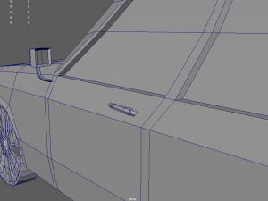 Low Poly Police Car 01 Model 3D