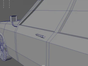 Low Poly Police Car 01 3D Model