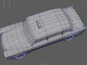 Low Poly Taxi 01 Modello 3D