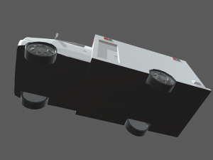 Low Poly Ambulance 01 3D Model