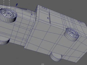 Low Poly Ambulance 01 3D Model