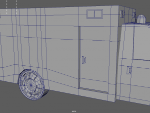 Low Poly Ambulance 01 3D Model
