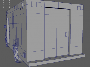 Low Poly Ambulance 01 3D Model