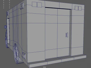 Low Poly Ambulance 01 3D Model