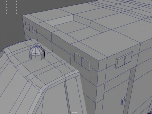 Low Poly Ambulance 01 3D Model