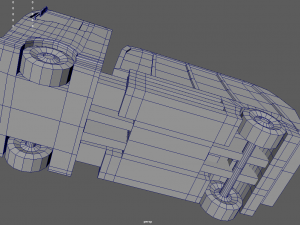 Low Poly Garbage Truck 01 3D Model