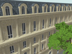 Paris Town Metro Station 01 Textured 3D Model