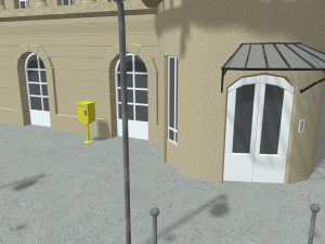 Paris Town Metro Station 01 Textured Model 3D