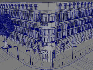 Paris Town Metro Station 01 Textured 3D Model
