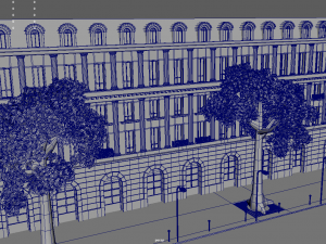 Paris Town Metro Station 01 Textured Model 3D