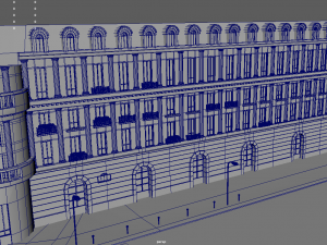 Paris Town Metro Station 01 Textured Model 3D