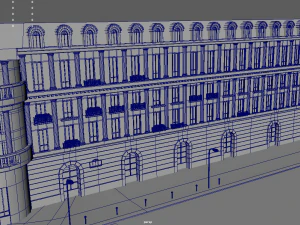 Paris Town Metro Station 01 Textured 3D Model