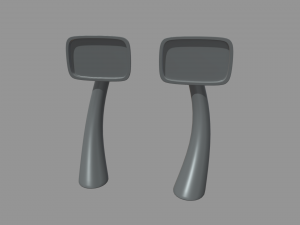 Car Mirror 015 3D Model