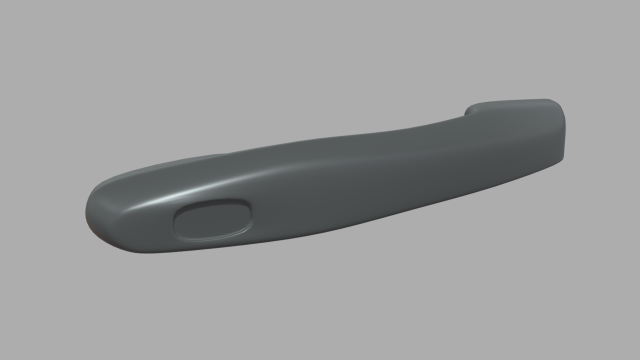 Car Door Handle 04 3D Model .c4d .max .obj .3ds .fbx .stl .blend 