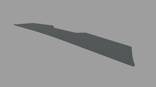 Car Spoiler 020 3D 모델 .c4d .max .obj .3ds .fbx .stl .blend 
