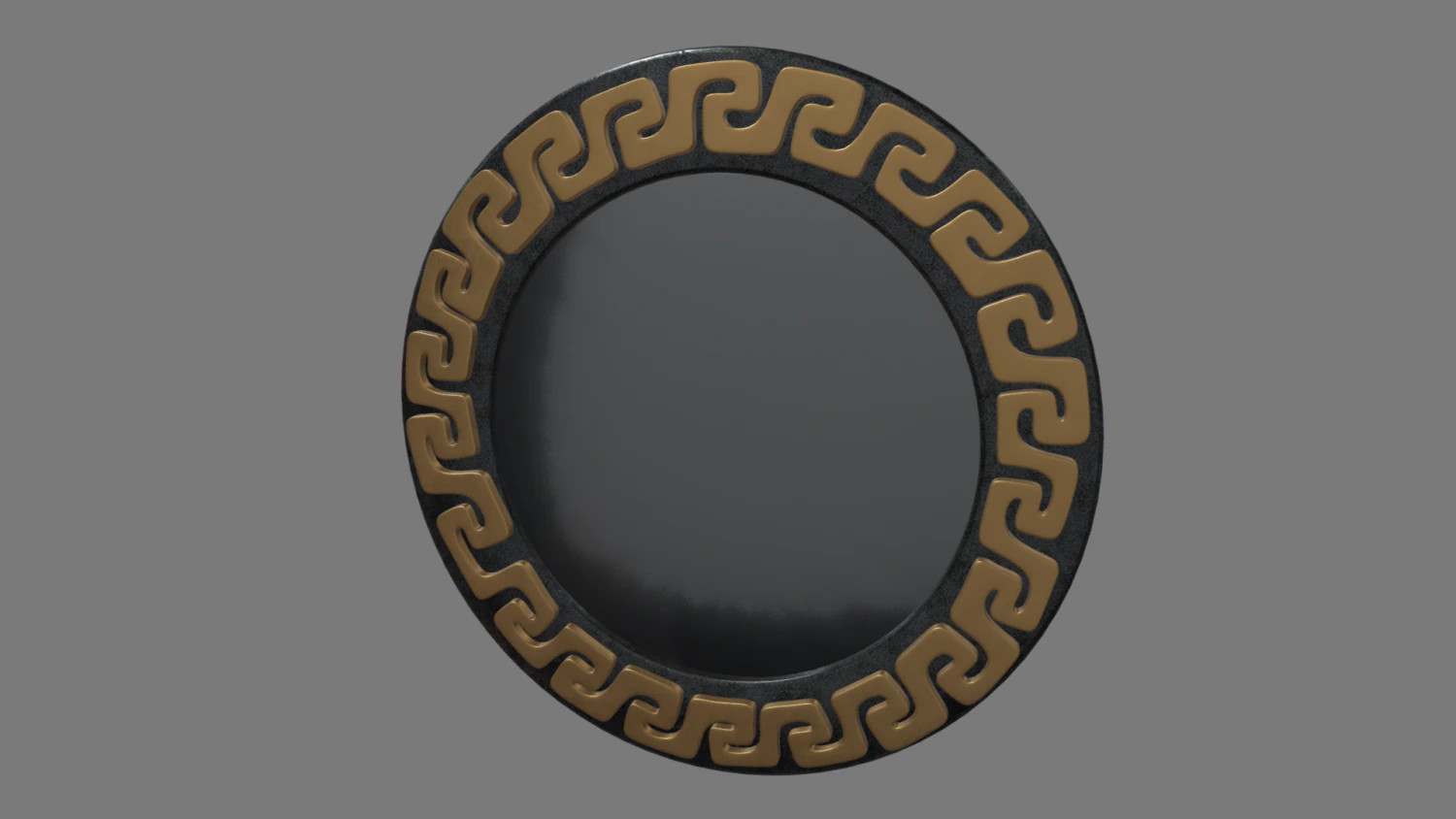 Greek Mirror 3D Model .c4d .max .obj .3ds .fbx .stl .blend 
