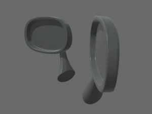 Car Mirror 017 3D Model