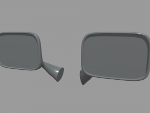 Car Mirror 018 3Dモデル