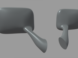 Car Mirror 018 3D Model