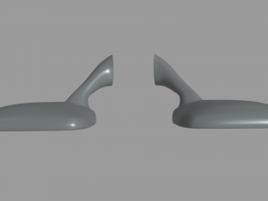 Car Mirror 018 3D Model