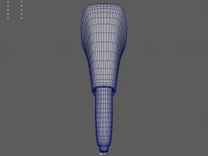 Car Hand Brake 01 3D Model