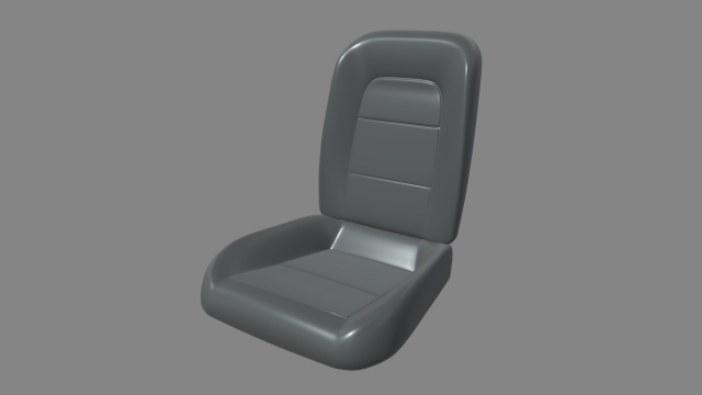 Car Seat 022 3D Model .c4d .max .obj .3ds .fbx .stl .blend 