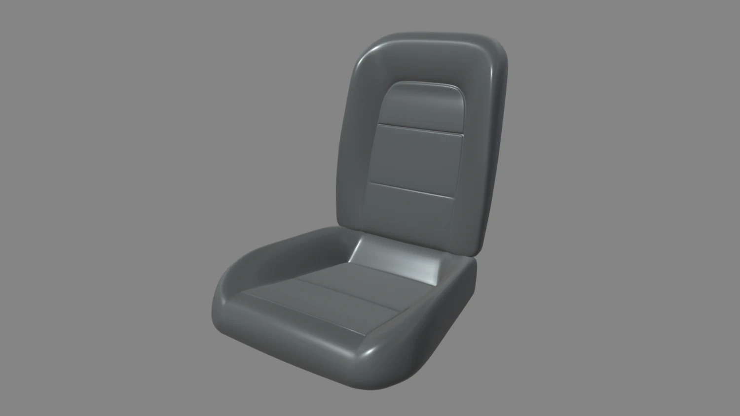 Car Seat 022 3D Model .c4d .max .obj .3ds .fbx .stl .blend 