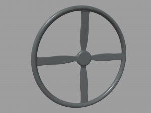 Steering Wheel Car 06 3D Model