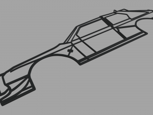 Lancia Delta S4 Wall Silhouette Model do druku 3D