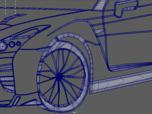 Nissan GTR Perspective Wall Silhouette 3D Print Model