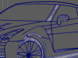 Nissan GTR Perspective Wall Silhouette 3D Print Model