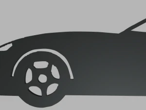 Dodge Viper GTS Coupe 2003 Key Ring 3D Print Model