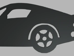 Dodge Viper GTS Coupe 2003 Key Ring 3D Print Model