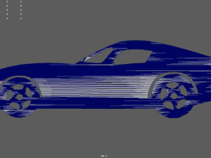 Dodge Viper GTS Coupe 2003 Key Ring 3D Print Model