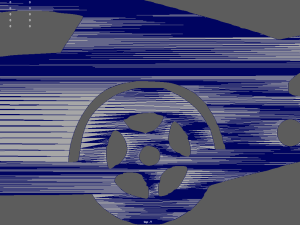 Dodge Viper GTS Coupe 2003 Key Ring 3D 프린트 모델
