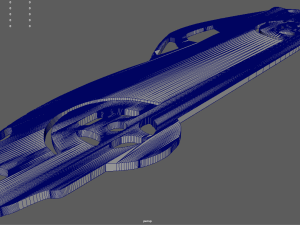 Dodge Viper GTS Coupe 2003 Key Ring 3D 프린트 모델