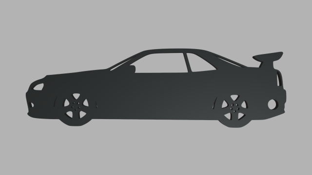 Nissan Skyline GTR R34 Key Ring 3D 打印模型 .c4d .max .obj .3ds .fbx .stl .blend 