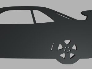 Nissan Skyline GTR R34 Key Ring 3D 打印模型
