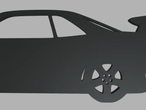 Nissan Skyline GTR R34 Key Ring 3D Print Model