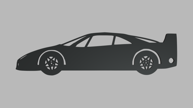 Ferrari F40 Key Ring 3D printmodel .c4d .max .obj .3ds .fbx .stl .blend 
